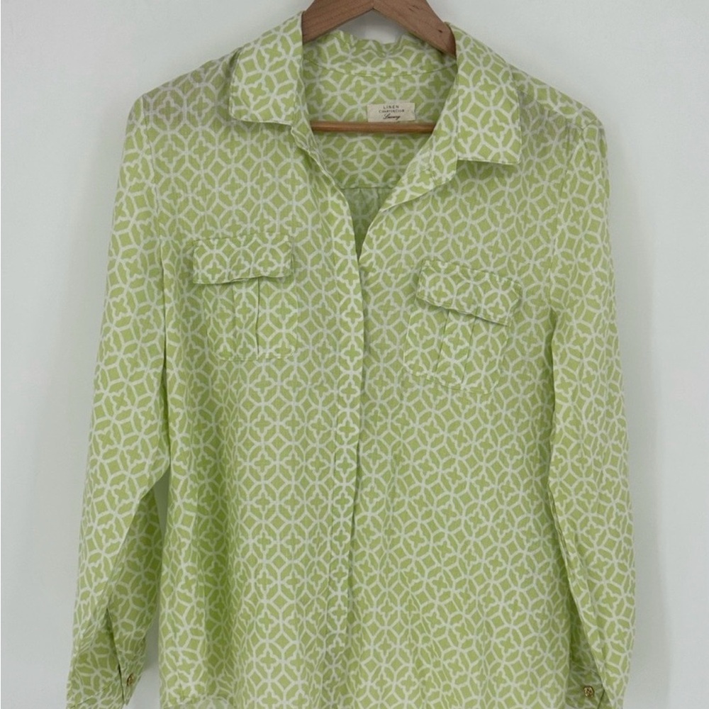 Charter Club Linen Luxury Button-up Shirt